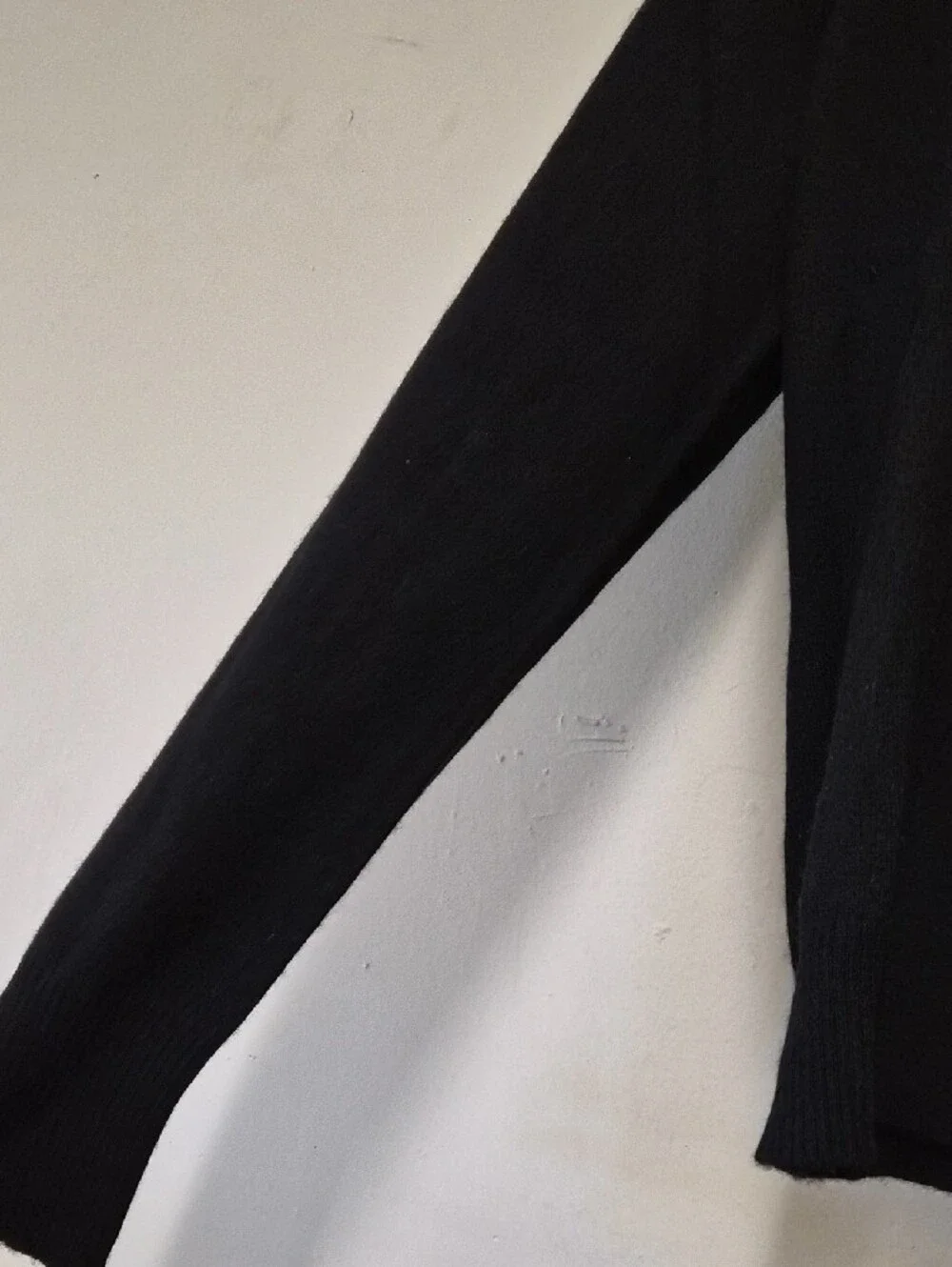 Ann Taylor Black Turtleneck Sweater - Ribbed Trim Size L
